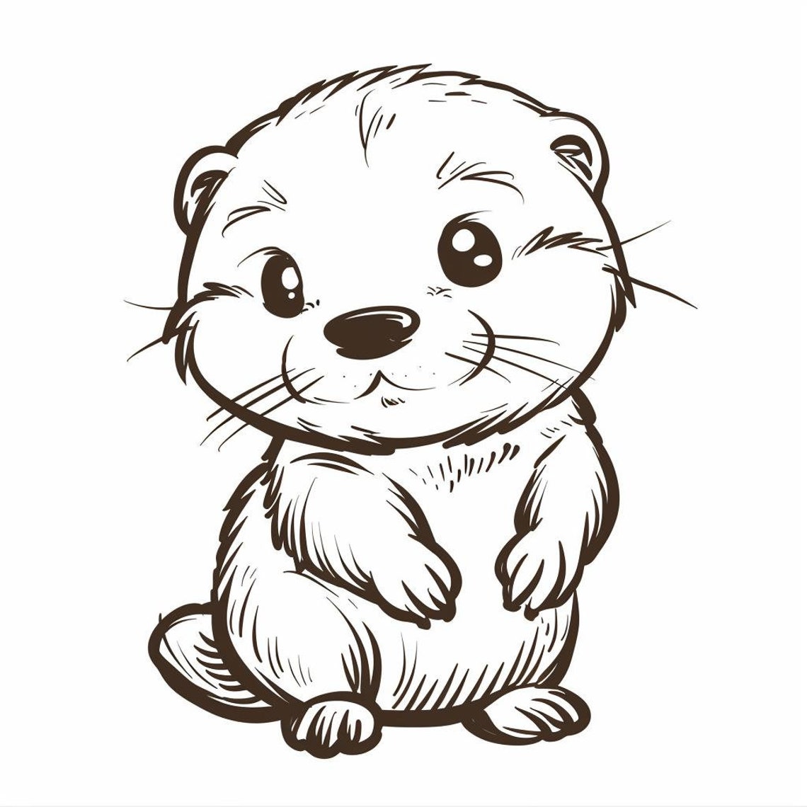 Cute Otter SVG Pack 112 Designs. Cute Otter SVG, Cute Otter PNG, Cricut ...
