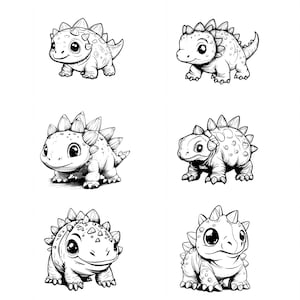 Cute Ankylosaurus Dinosaur SVG Pack 117 Designs. Cute Ankylosaurus SVG, Cute Ankylosaurus PNG, Laser svg, Cute Ankylosaurus, Clip Art, svg