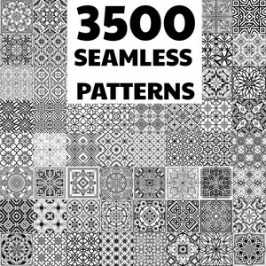 3500 幾何学模様 SVG、シームレス パターン SVG、タイル SVG、幾何学模様 SVG、レーザー カット SVG、背景 SVG、繰り返しベクター パターン