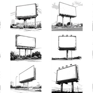 Billboard SVG Pack: 100 Unique Designs (Digital Download)