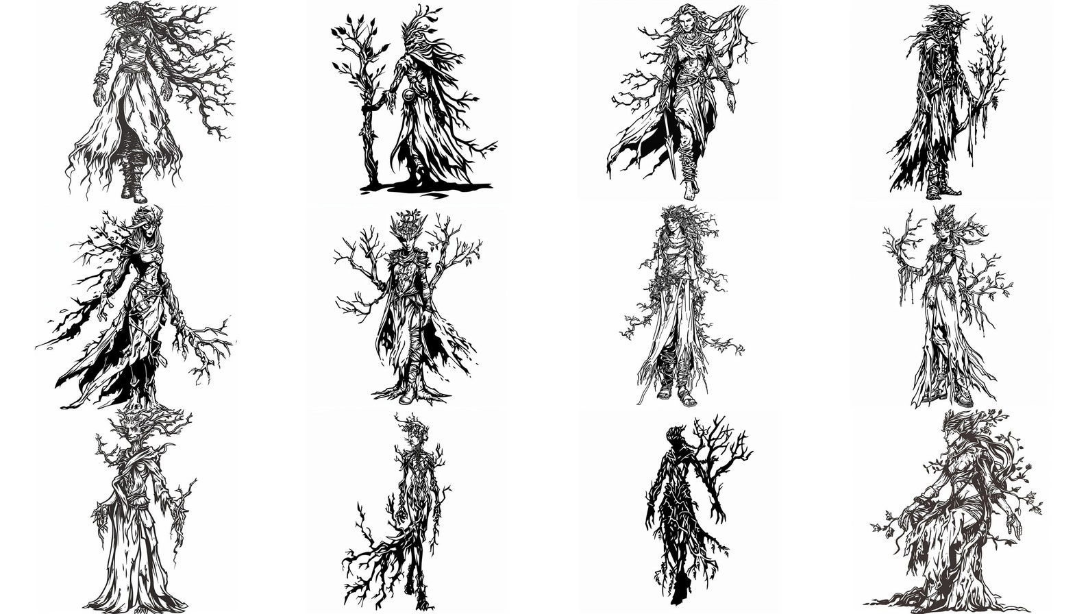 Dryad SVG Pack: 48 Unique Designs (digital Download) - Etsy