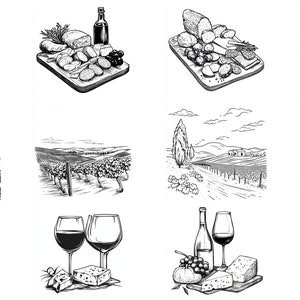 Charcuterie SVG Pack 108 ontwerpen. Vleeswaren SVG, vleeswaren PNG, lasersvg, vleeswaren, illustraties, svg, png, jpg