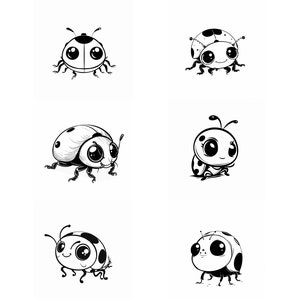 Cute Ladybug SVG Pack 96 Unique Designs. Cute Ladybug SVG, Cute Ladybug JPG, Cute Ladybug Lasercut svg, Insect Art, Insect svg