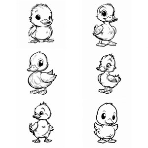 Cute Duck SVG Pack 114 Unique Designs. SVG, JPG,, Cricut svg, Cnc, Lasercut svg, Digital Download, Coloring Book