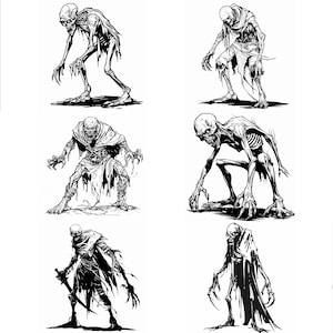 Ghoul SVG Pack: 48 Unique Horror Designs (Digital Download)
