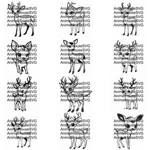Cute Deer SVG Pack 131 Unique Designs. SVG, JPG,, Cricut Svg, Cnc ...