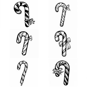 Candy Cane SVG Pack 100 Unique Designs. Candy Cane  SVG, Candy Cane JPG, Christmas Lasercut svg, Christmas Art, Christmas svg