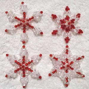 Decoendiy 230Pcs Acrylic Transparent Snowflake Beads, Snowflake Shaped Flat  Beads, White Loose Spacer Beads, Christmas Beads, for Xmas DIY Bracelets