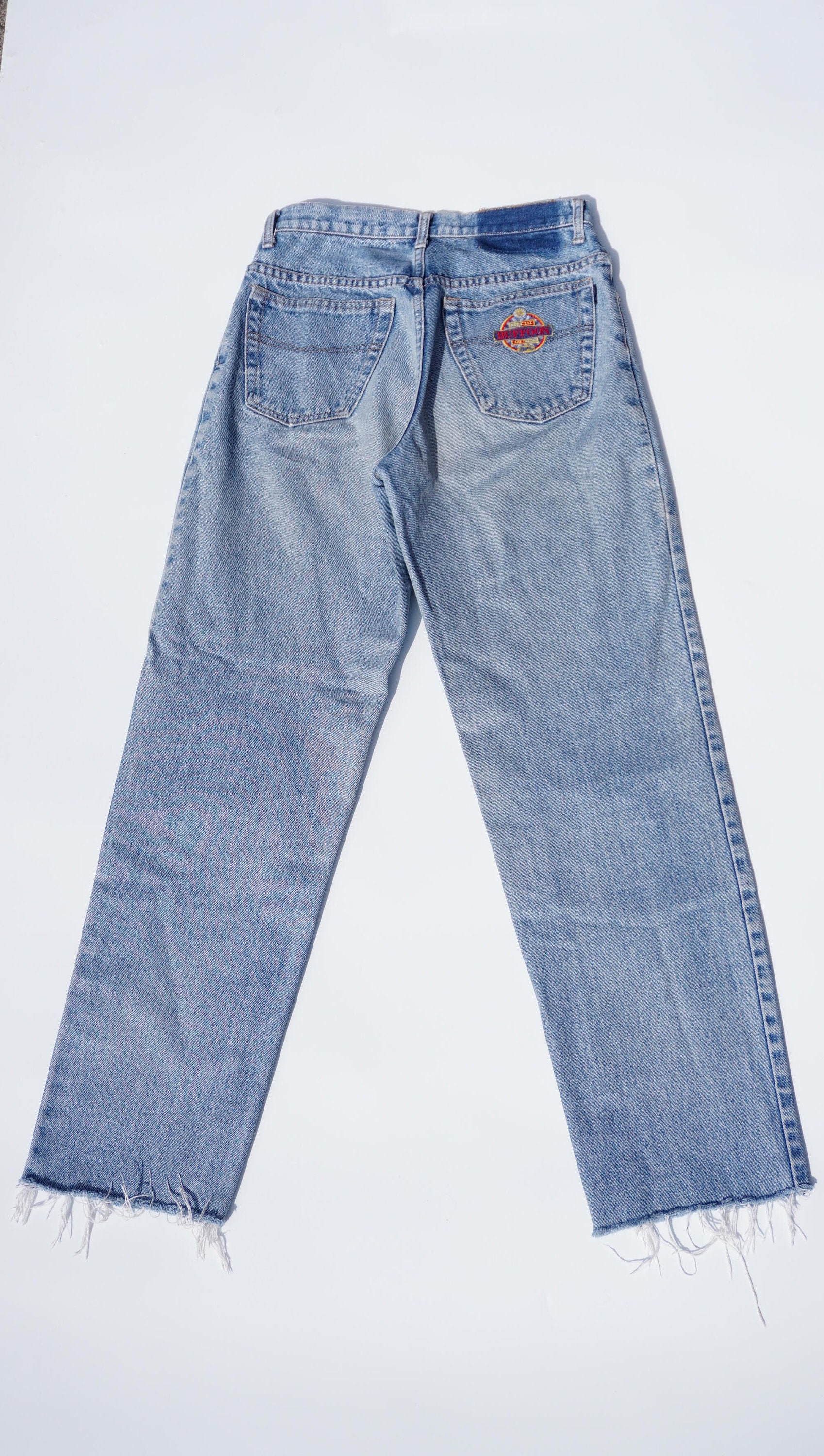 【30％OFF】 wonderland C-denim Olympia Jean In Avery Blue/bright Ruby | Alice + Olivia