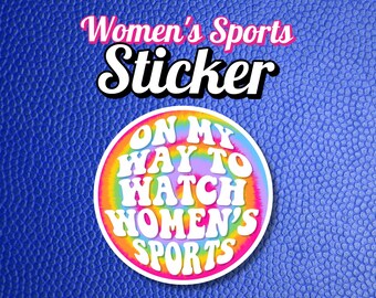 WOMEN'S SPORTS Sticker, Car Magnet, Bumper Sticker, uswnt, wnba, nwsl