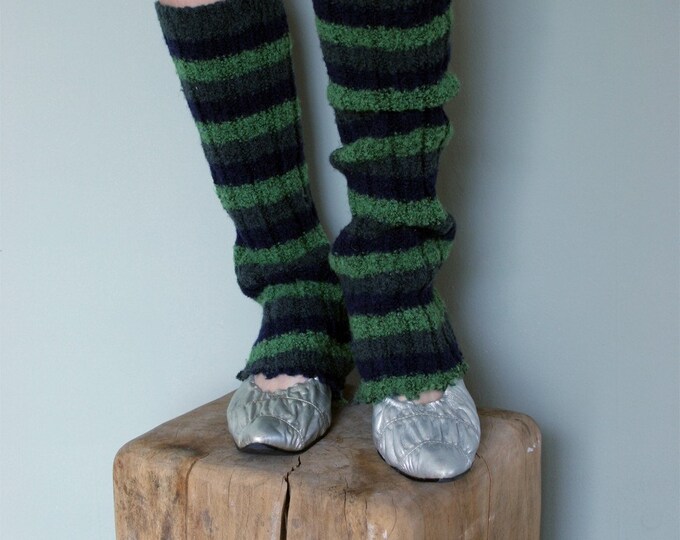 Green Leg Warmers Etsy