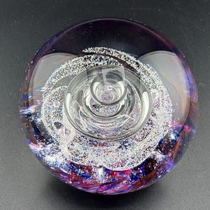Selkirk Glass Art Glass Paperweight “Spindrift” 1985 Signed Handmade in Scotland