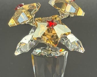 Swarovski Crystal Star Blossoms Figurine with Box, Swarovski Flower Collectible Gift