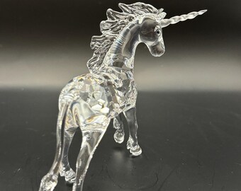 Swarovski Crystal Unicorn Figurine #630119 W/ Box - Art Glass