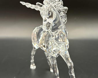Swarovski Crystal Unicorn Figurine #630119 W/ Box - Art Glass