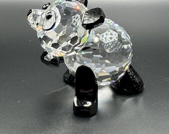 Swarovski Crystal Panda Bear Figurine #7611 - Collectible With