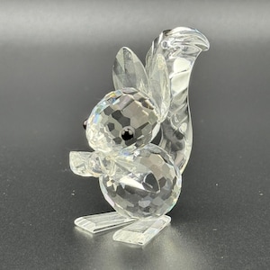 Vintage Swarovski Crystal Squirrel Figurine - Retired Collectible