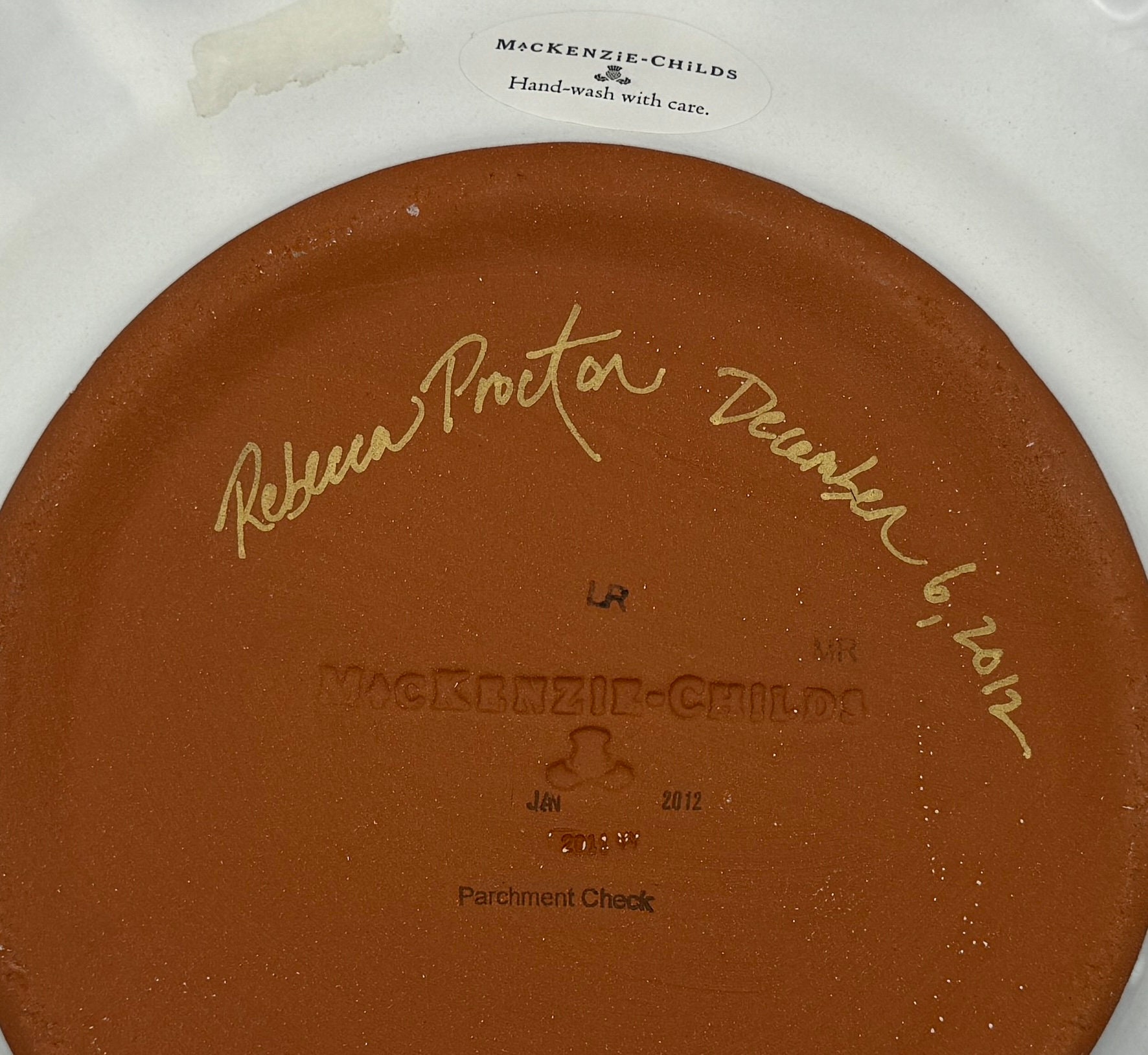 MACKENZIE-CHILDS パーチメント オーバルプレート MacKenzie-Childs, Parchment Check | Replacements, Ltd.