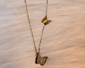 Gold Butterfly Necklace: Christian Faith Jewelry Gift | Christian Jewelry Gifts for Women of Faith Necklace | Jesus |