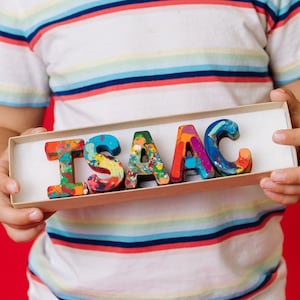 Crayon Name, Personalized Crayon Set, Custom Alphabet Name Crayons in a Gift Box, Crayon Toy Gift for Toddler, Easter craft for kid