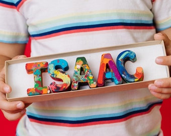 Crayon Name, Personalized Crayon Set, Custom Alphabet Name Crayons in a Gift Box, Crayon Toy Gift for Toddler, Easter craft for kid