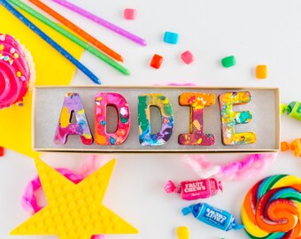 Personalized Gift Crayons - Birthday Crayon Name Set for Kids, Custom Crayons for Easter Basket, Birthday Gift Child, Easter Gift for Her