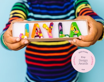 Boy Birthday Gift, Crayons for Kids, Personalized Crayon Name Set,  Custom Alphabet Name Crayons in a Gift Box, Kids Gift Birthday Gift