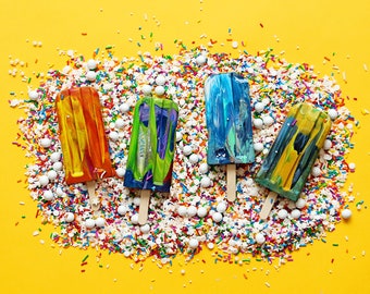 Popsicle Party Favor Crayons, Kids Crayons for Spring, Crayonsicle Original Rainbow Crayon®, Birthday Party Favors, End of the Year Gift