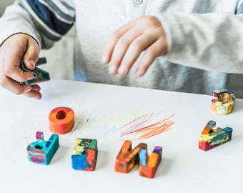 Personalized NAME Crayons, Earth Day Activity, Kids Personalized Name Original Rainbow Crayons®, Custom Birthday Personalized Toy for Kids