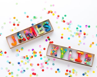 Personalized Crayons - Custom Children's Gift in Boxed Set, Crayon Name Easter Basket Stuffer, Crayon Toy, Birthday Gift for Boy or Girl