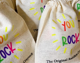 BULK Birthday Party Favors for Kid - Rainbow Rock Crayon Classroom Favors for Children,  Kids Easter Basket Hunt Gift, Boy Birthday Party