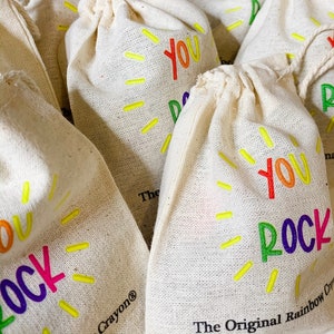 BULK Birthday Party Favors Rainbow Rock Original Rainbow Crayons® Mini Bag Bulk Option Rainbow Rock Original Rainbow Crayon® Class Favor image 1