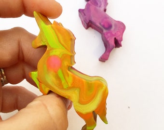 Unicorn Party Favor - Mini Unicorn Original Rainbow Crayons® - Set of 4 Unicorn Crayons in Gift Box - Unicorn Birthday Gift - Unicorn Party