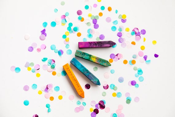 Happy Birthday Crayons for Kids, Rainbow Crayon Stix® Party Favor