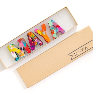 Personalized Rainbow Crayon Name Set: Kids Birthday Gift