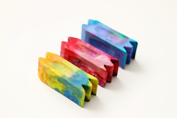 Rainbow Crayons for Kids, 2 Pack Kids Multi Tool Sensory Crayon