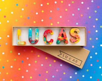 Personalized Rainbow Crayons – The Original Rainbow Crayon® Name Gift, Stocking Stuffer for Kids