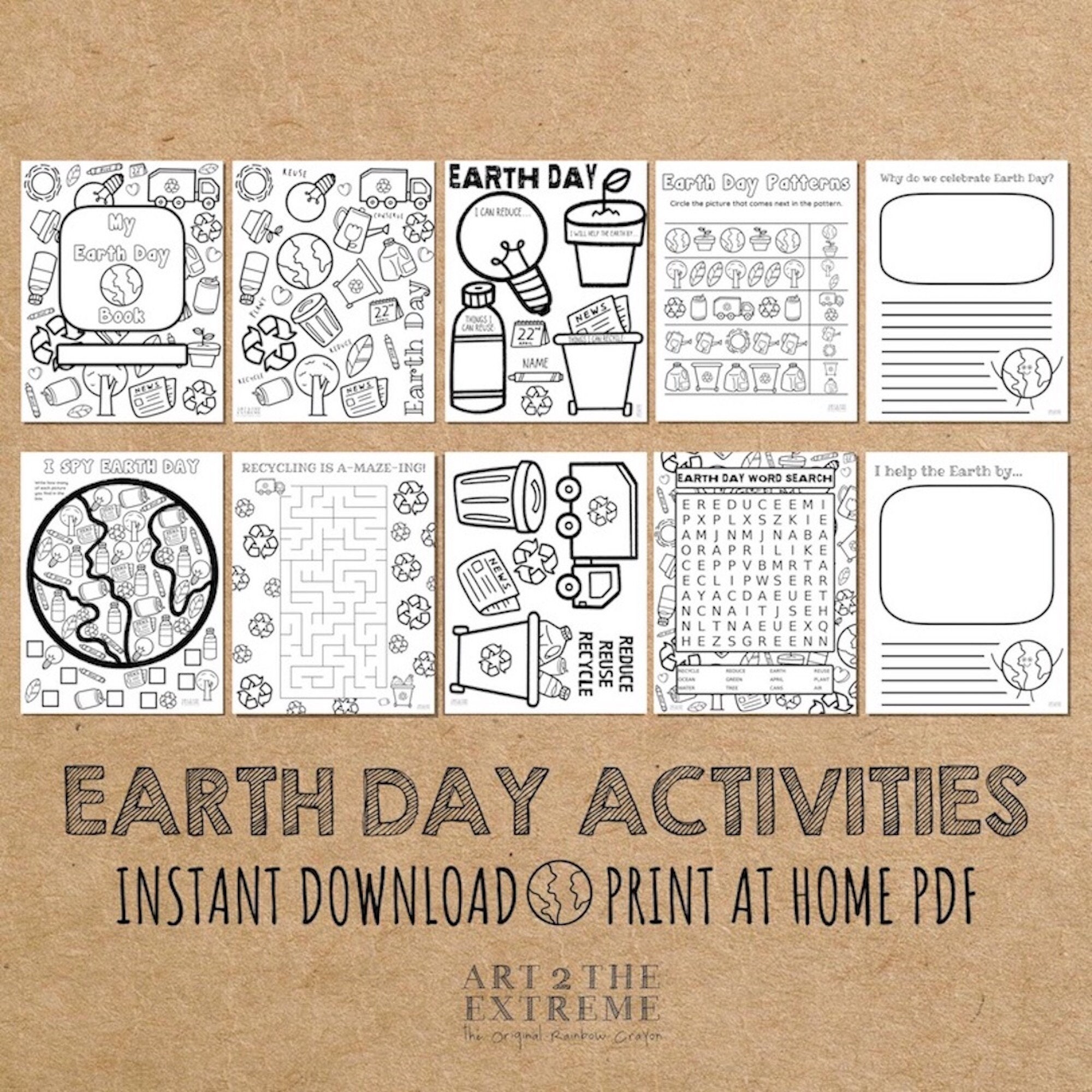 earth day activities for kids earth day printable activity etsy
