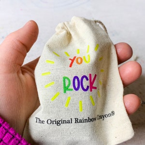 BULK Birthday Party Favors Rainbow Rock Original Rainbow Crayons® Mini Bag Bulk Option Rainbow Rock Original Rainbow Crayon® Class Favor image 2