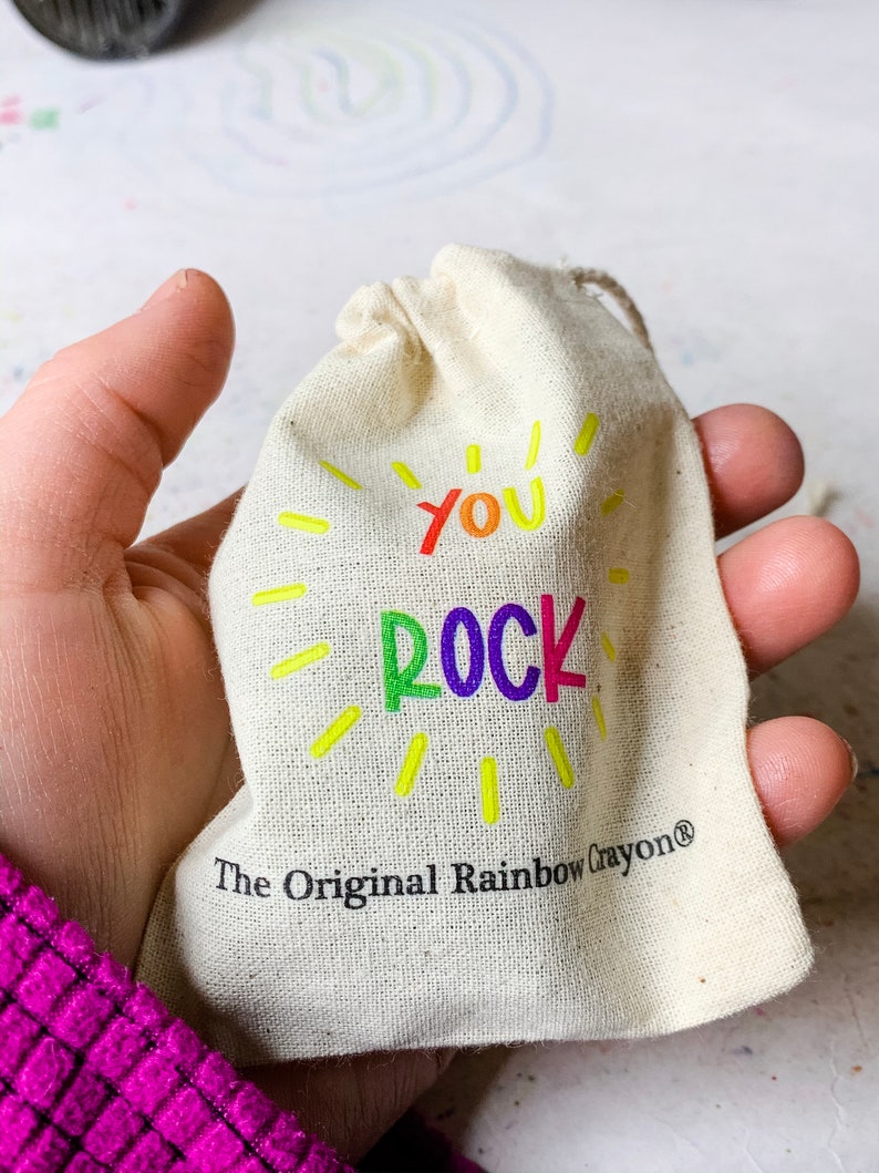 BULK Birthday Party Favors Rainbow Rock Original Rainbow Crayons® Mini Bag Bulk Option Rainbow Rock Original Rainbow Crayon® Class Favor image 2