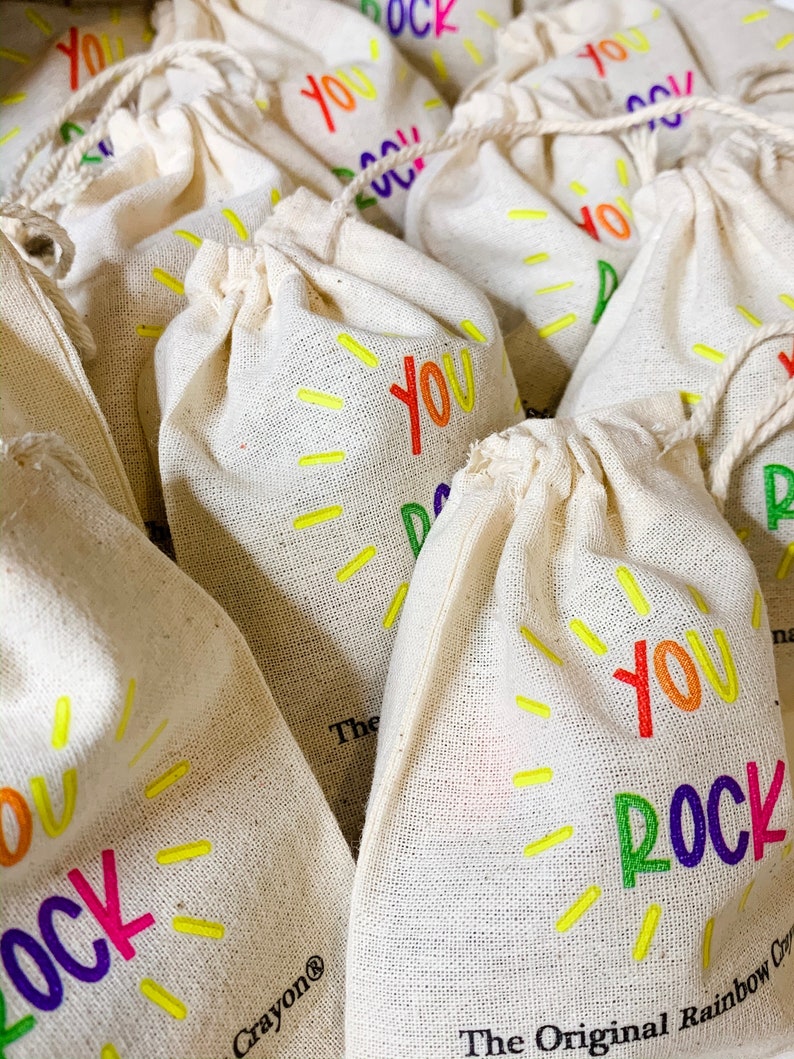 BULK Birthday Party Favors Rainbow Rock Original Rainbow Crayons® Mini Bag Bulk Option Rainbow Rock Original Rainbow Crayon® Class Favor image 1