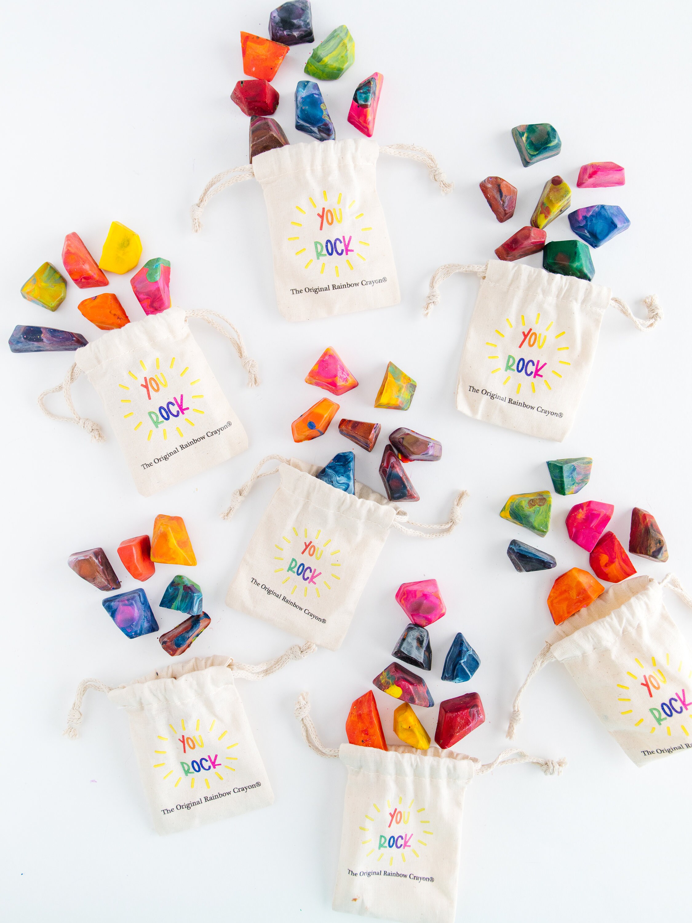 Classroom Gift Party Favors for Kids, Bulk Rainbow Rock Original ...