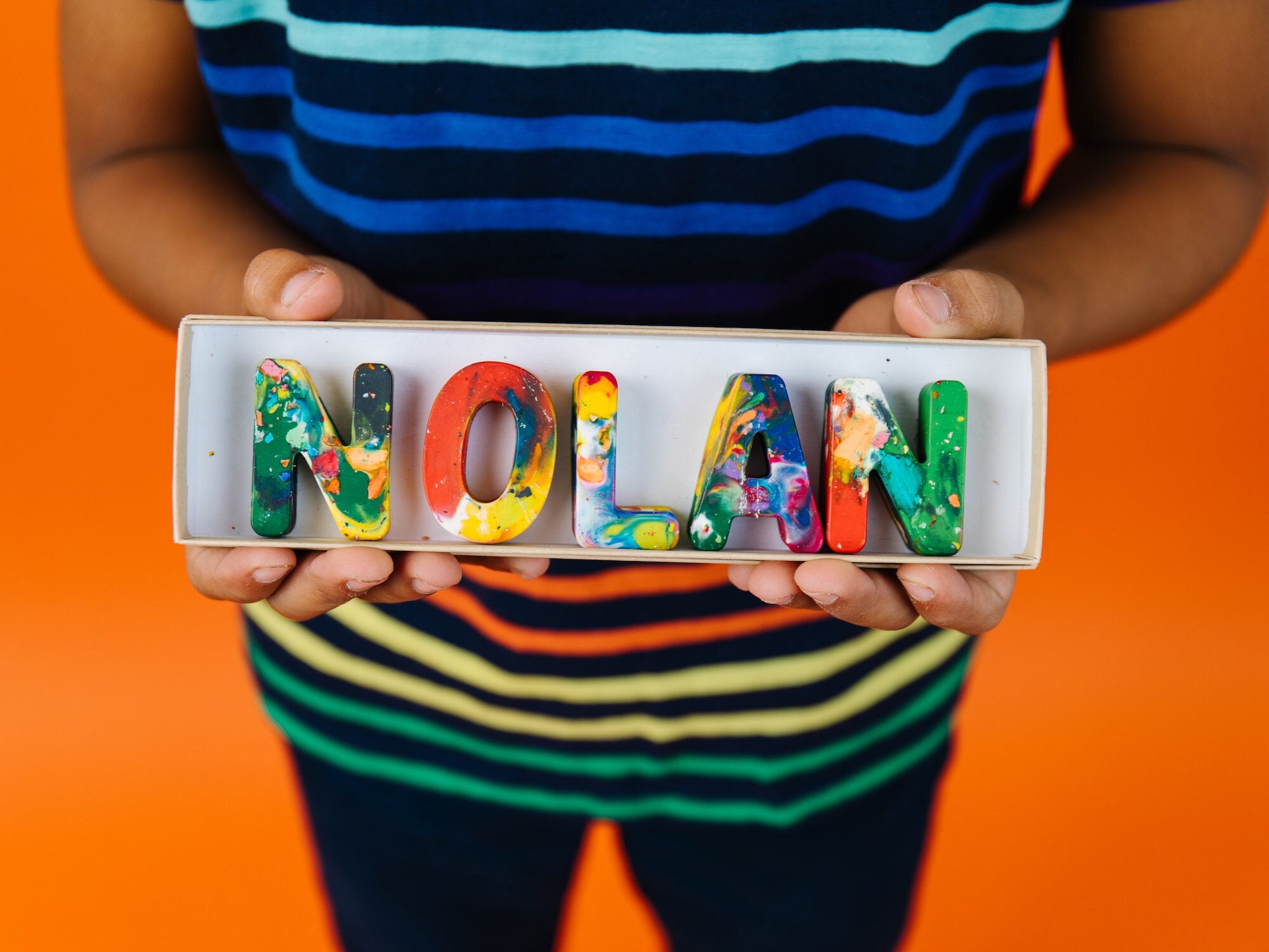 Personalized Rainbow Crayon Name Set: Kids Birthday Gift - Etsy