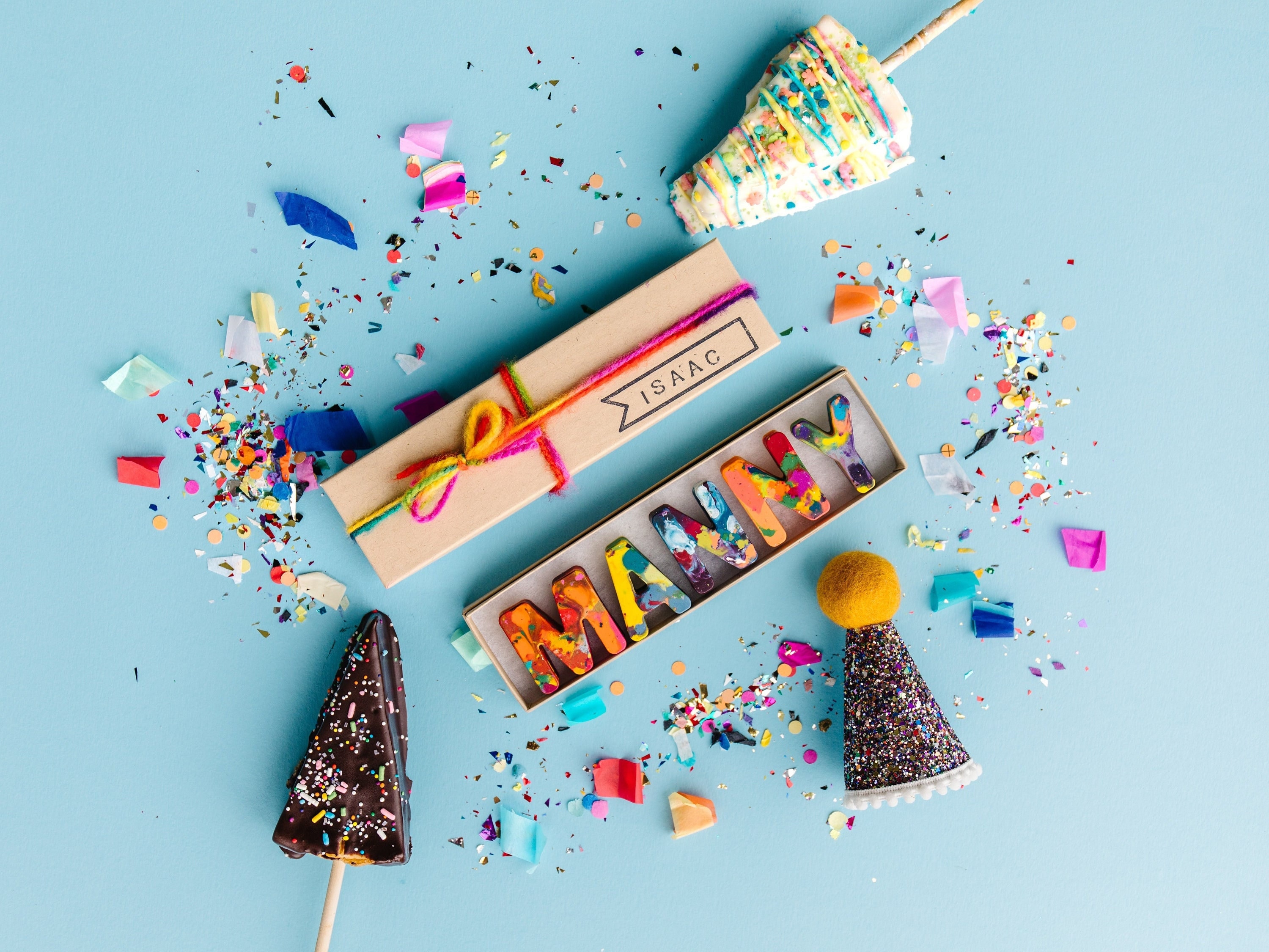 Personalized Rainbow Crayon Name Set