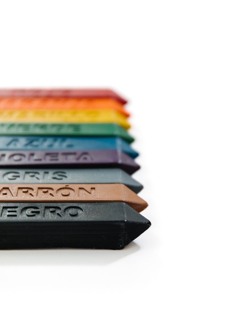 Spanish Colors Crayon Stix® Crayon Set Back to School Solid Etsy