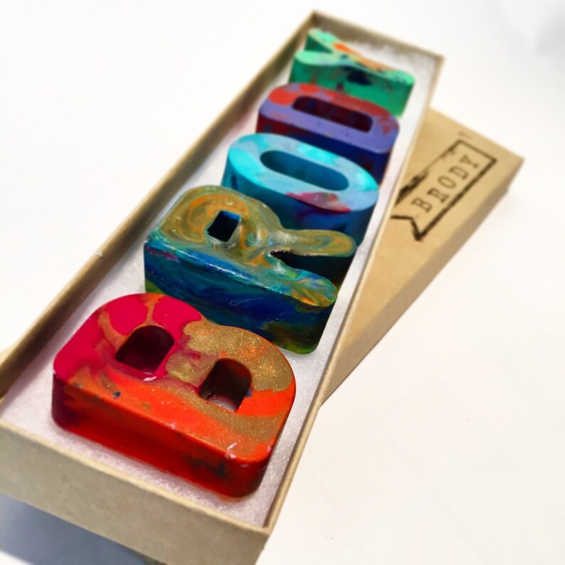 Personalized NAME Crayons for Kids Kids Crayon Set Custom Etsy