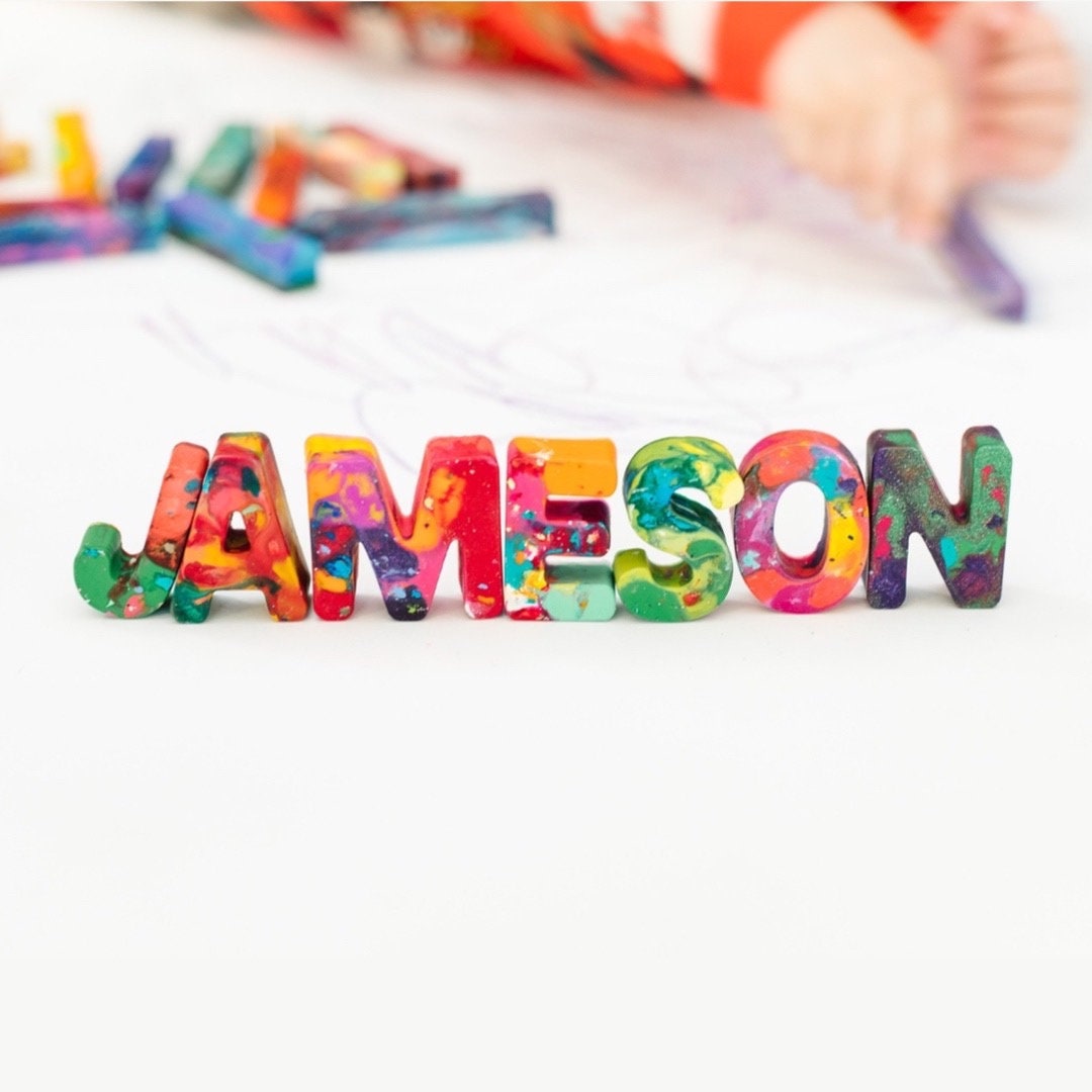 Personalized Crayons for Children - Crayon Name Set, Custom Stocking ...