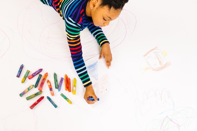 Spanish Colors Crayon Stix® Rainbow Crayon Set, Color sólido, Crayones de gran tamaño, Mini Original Rainbow Crayon® Stix®, Crayones a granel para clase imagen 5