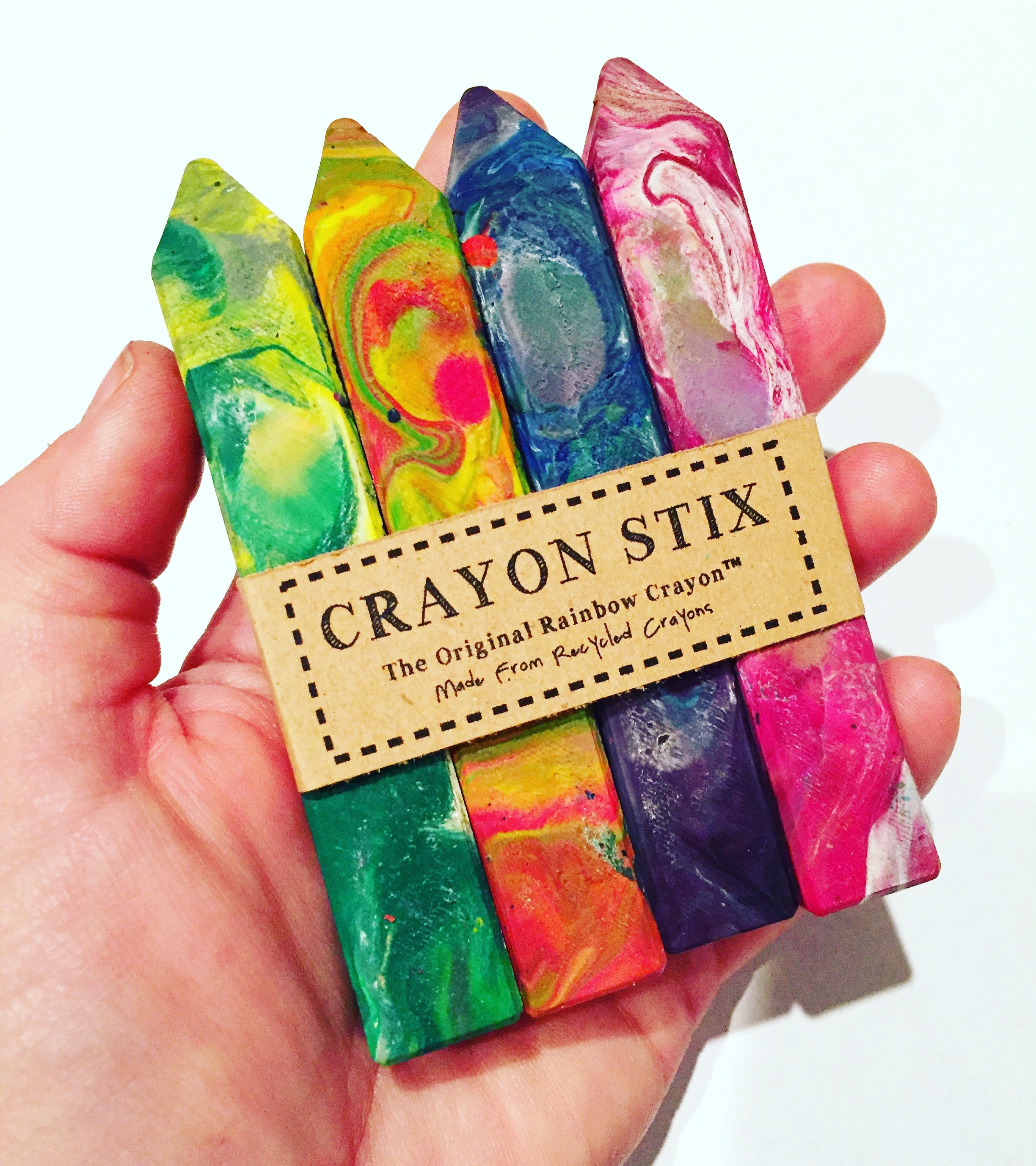 Kids Crayon Holiday Gift Art Supplies Crayons Original Rainbow Crayon®  Crayon Stix Set of 4 Crayons, Boy Gift, Unique Birthday Gift 