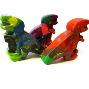 Kids TREX Crayons - Original Rainbow Crayons® - Jumbo T Rex Rainbow Crayons - Dinosaur Birthday Gift Crayons - Dinosaur Crayon Gift for Kids